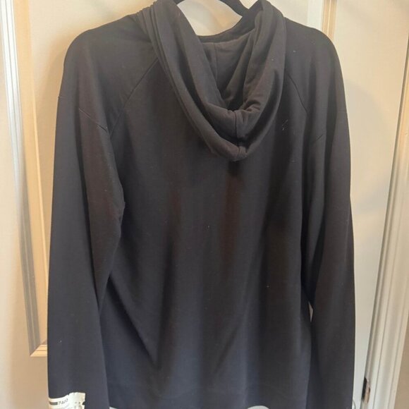 FWD Hoodie Mens Medium Black Long Sleeve Hooded Pullover Kangaroo Pocket - Picture 7 of 9